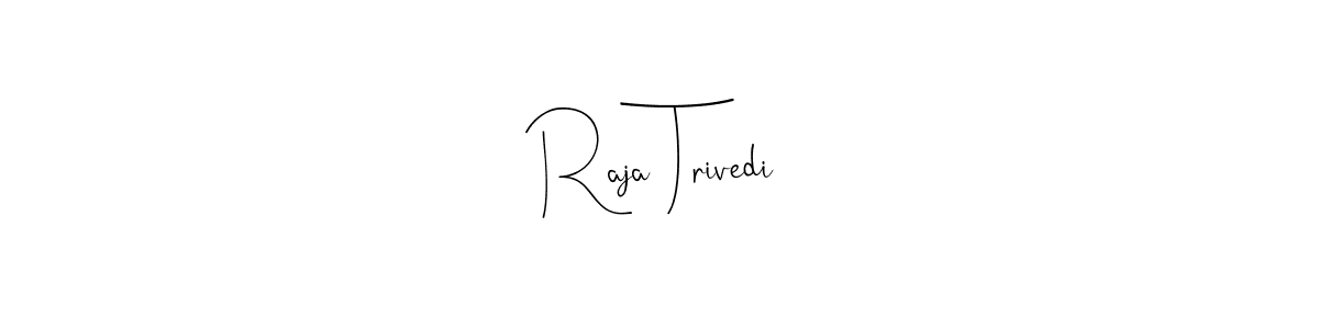 Create a beautiful signature design for name Raja Trivedi. With this signature (Andilay-7BmLP) fonts, you can make a handwritten signature for free. Raja Trivedi signature style 4 images and pictures png