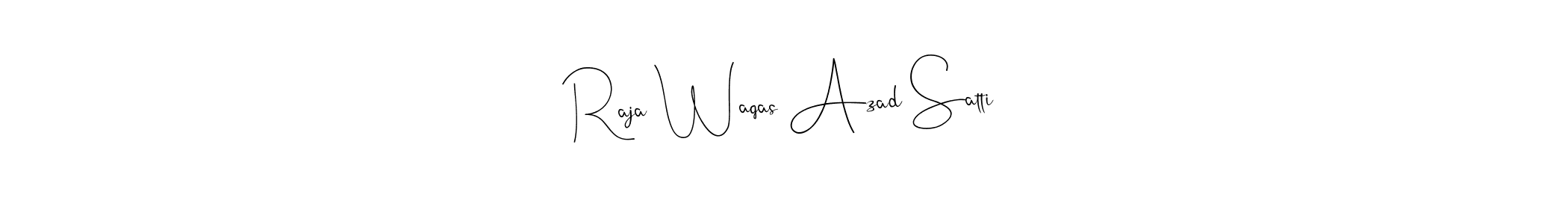Make a short Raja Waqas Azad Satti signature style. Manage your documents anywhere anytime using Andilay-7BmLP. Create and add eSignatures, submit forms, share and send files easily. Raja Waqas Azad Satti signature style 4 images and pictures png