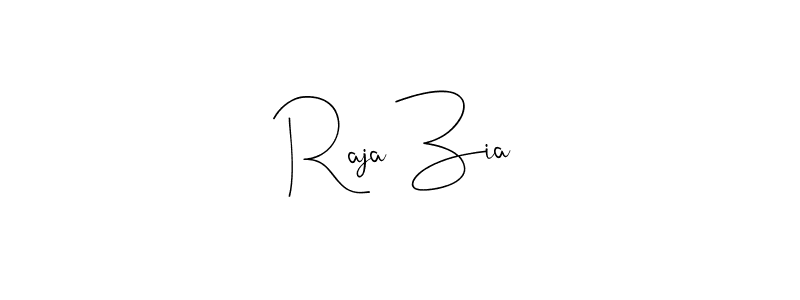 You should practise on your own different ways (Andilay-7BmLP) to write your name (Raja Zia) in signature. don't let someone else do it for you. Raja Zia signature style 4 images and pictures png