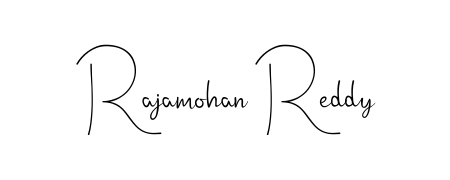 A classic penmanship look for Rajamohan Reddy. The Andilay-7BmLP font brings timeless elegance and confidence to every signed document. Rajamohan Reddy signature style 4 images and pictures png