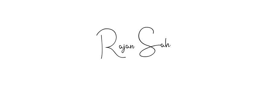 Rajan Sah stylish signature style. Best Handwritten Sign (Andilay-7BmLP) for my name. Handwritten Signature Collection Ideas for my name Rajan Sah. Rajan Sah signature style 4 images and pictures png