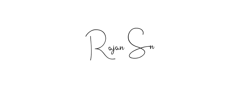 Here are the top 10 professional signature styles for the name Rajan Sn. These are the best autograph styles you can use for your name. Rajan Sn signature style 4 images and pictures png