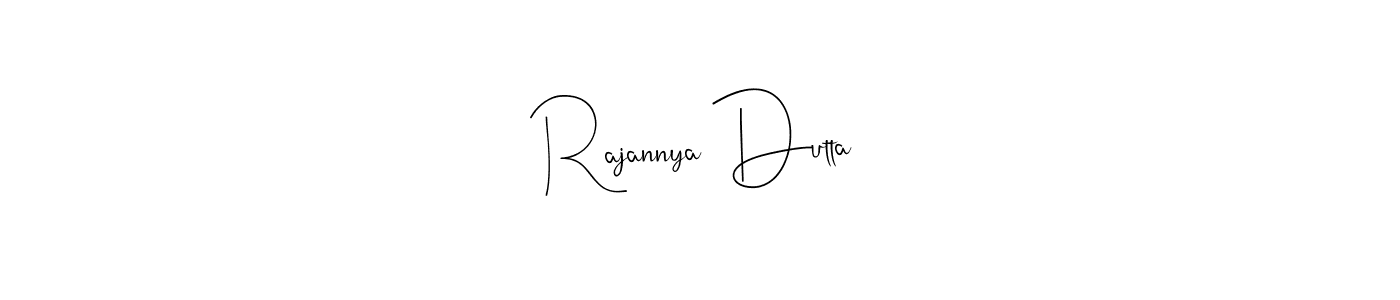 Once you've used our free online signature maker to create your best signature Andilay-7BmLP style, it's time to enjoy all of the benefits that Rajannya Dutta name signing documents. Rajannya Dutta signature style 4 images and pictures png