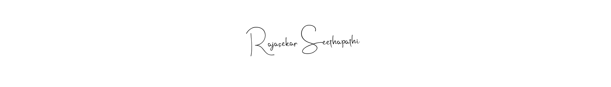 Also we have Rajasekar Seethapathi name is the best signature style. Create professional handwritten signature collection using Andilay-7BmLP autograph style. Rajasekar Seethapathi signature style 4 images and pictures png