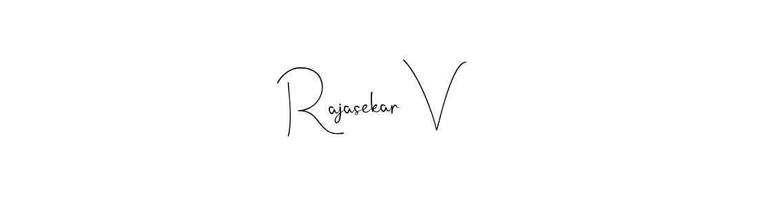 Rajasekar V stylish signature style. Best Handwritten Sign (Andilay-7BmLP) for my name. Handwritten Signature Collection Ideas for my name Rajasekar V. Rajasekar V signature style 4 images and pictures png