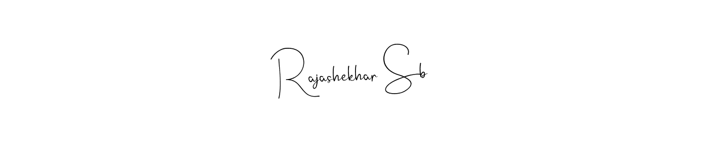 Create a beautiful signature design for name Rajashekhar Sb. With this signature (Andilay-7BmLP) fonts, you can make a handwritten signature for free. Rajashekhar Sb signature style 4 images and pictures png