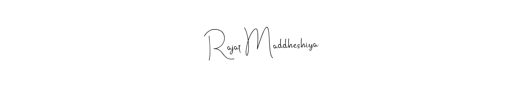 It looks lik you need a new signature style for name Rajat Maddheshiya. Design unique handwritten (Andilay-7BmLP) signature with our free signature maker in just a few clicks. Rajat Maddheshiya signature style 4 images and pictures png