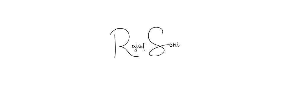 Rajat Soni stylish signature style. Best Handwritten Sign (Andilay-7BmLP) for my name. Handwritten Signature Collection Ideas for my name Rajat Soni. Rajat Soni signature style 4 images and pictures png