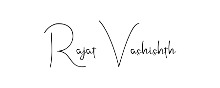 Style your name Rajat Vashishth with confidence using Andilay-7BmLP signature design. Simple, elegant, and ready for immediate document use. Rajat Vashishth signature style 4 images and pictures png