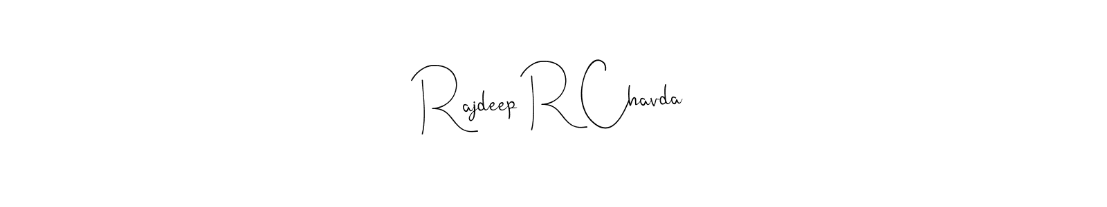 Create a beautiful signature design for name Rajdeep R Chavda. With this signature (Andilay-7BmLP) fonts, you can make a handwritten signature for free. Rajdeep R Chavda signature style 4 images and pictures png