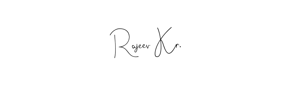 Create a beautiful signature design for name Rajeev Kr.. With this signature (Andilay-7BmLP) fonts, you can make a handwritten signature for free. Rajeev Kr. signature style 4 images and pictures png