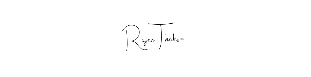 Use a signature maker to create a handwritten signature online. With this signature software, you can design (Andilay-7BmLP) your own signature for name Rajen Thakur. Rajen Thakur signature style 4 images and pictures png