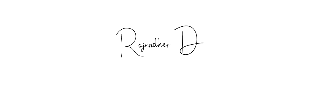 How to Draw Rajendher D signature style? Andilay-7BmLP is a latest design signature styles for name Rajendher D. Rajendher D signature style 4 images and pictures png