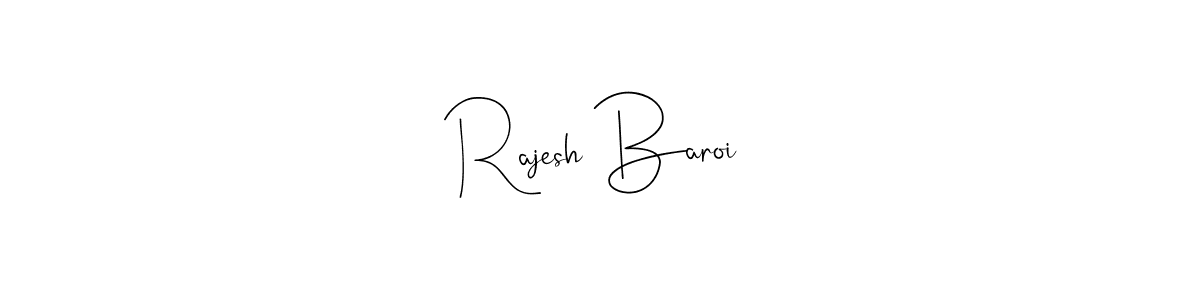 The best way (Andilay-7BmLP) to make a short signature is to pick only two or three words in your name. The name Rajesh Baroi include a total of six letters. For converting this name. Rajesh Baroi signature style 4 images and pictures png