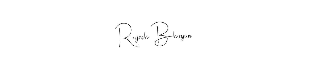 Use a signature maker to create a handwritten signature online. With this signature software, you can design (Andilay-7BmLP) your own signature for name Rajesh Bhuyan. Rajesh Bhuyan signature style 4 images and pictures png