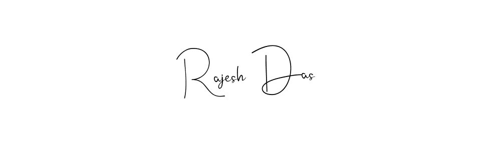 How to make Rajesh Das name signature. Use Andilay-7BmLP style for creating short signs online. This is the latest handwritten sign. Rajesh Das signature style 4 images and pictures png