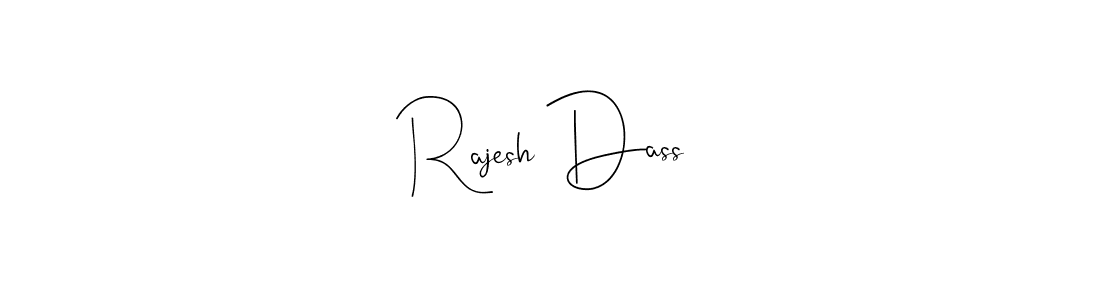 Create a beautiful signature design for name Rajesh Dass. With this signature (Andilay-7BmLP) fonts, you can make a handwritten signature for free. Rajesh Dass signature style 4 images and pictures png
