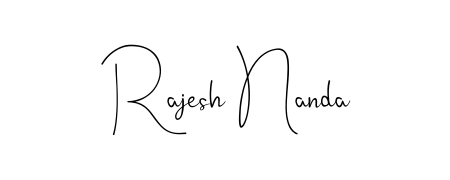It looks like you need a new signature style for name Rajesh Nanda. Design unique handwritten (Andilay-7BmLP) signature with our free signature maker in just a few clicks. Rajesh Nanda signature style 4 images and pictures png