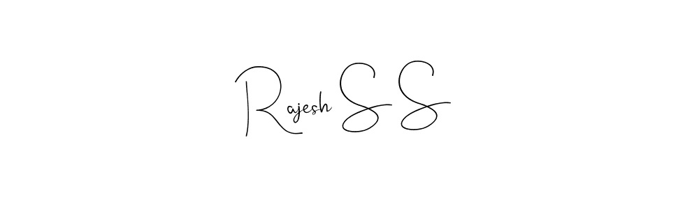 Similarly Andilay-7BmLP is the best handwritten signature design. Signature creator online .You can use it as an online autograph creator for name Rajesh S S. Rajesh S S signature style 4 images and pictures png