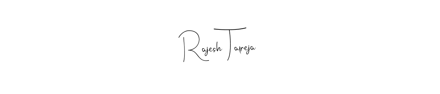 You can use this online signature creator to create a handwritten signature for the name Rajesh Talreja. This is the best online autograph maker. Rajesh Talreja signature style 4 images and pictures png