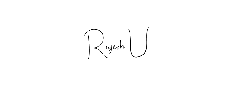 Best and Professional Signature Style for Rajesh U. Andilay-7BmLP Best Signature Style Collection. Rajesh U signature style 4 images and pictures png