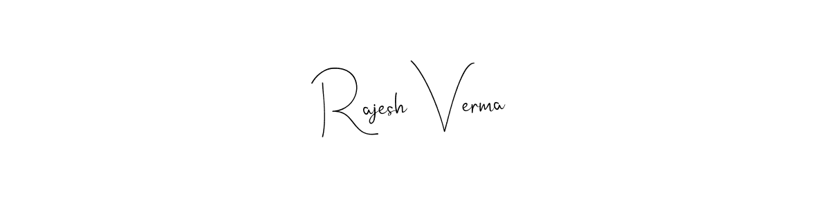 You should practise on your own different ways (Andilay-7BmLP) to write your name (Rajesh Verma) in signature. don't let someone else do it for you. Rajesh Verma signature style 4 images and pictures png