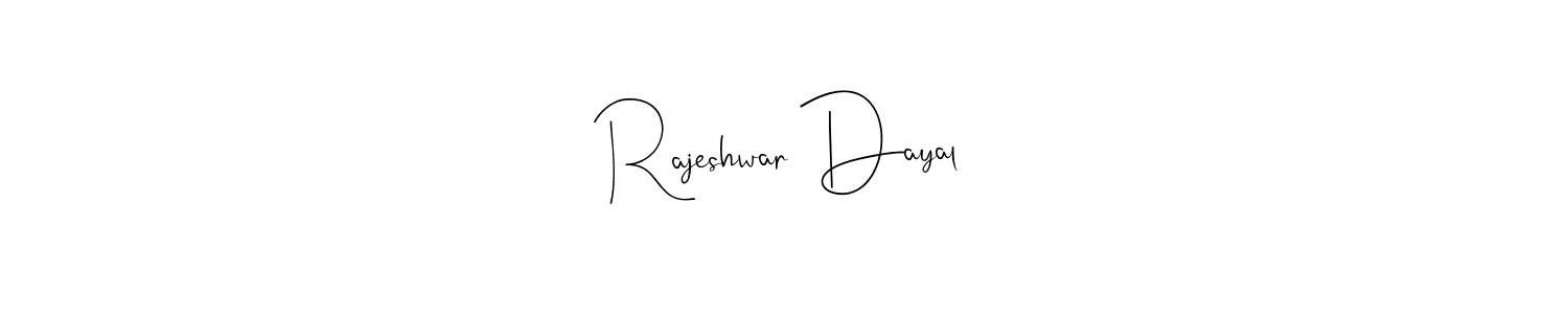 Use a signature maker to create a handwritten signature online. With this signature software, you can design (Andilay-7BmLP) your own signature for name Rajeshwar Dayal. Rajeshwar Dayal signature style 4 images and pictures png