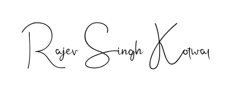 Give your name Rajev Singh Kotwal an exquisite flair with the Andilay-7BmLP script font. Ideal for contracts, resumes, and formal letterheads. Rajev Singh Kotwal signature style 4 images and pictures png