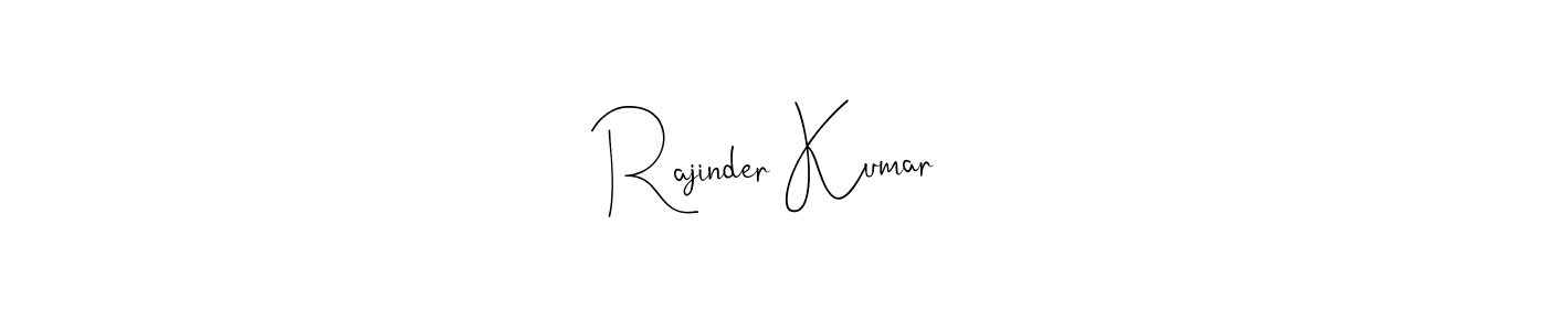This is the best signature style for the Rajinder Kumar name. Also you like these signature font (Andilay-7BmLP). Mix name signature. Rajinder Kumar signature style 4 images and pictures png
