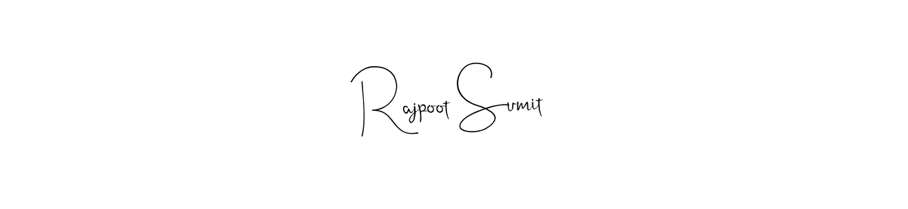 Rajpoot Sumit stylish signature style. Best Handwritten Sign (Andilay-7BmLP) for my name. Handwritten Signature Collection Ideas for my name Rajpoot Sumit. Rajpoot Sumit signature style 4 images and pictures png