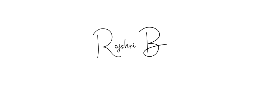 You should practise on your own different ways (Andilay-7BmLP) to write your name (Rajshri B) in signature. don't let someone else do it for you. Rajshri B signature style 4 images and pictures png