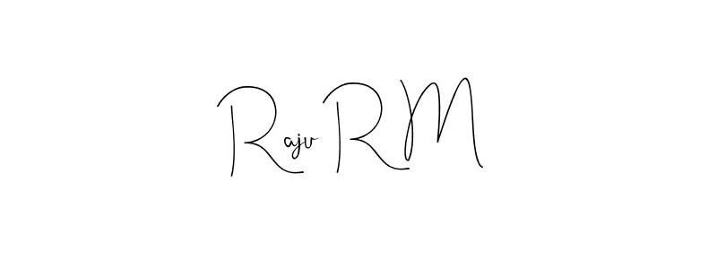 Similarly Andilay-7BmLP is the best handwritten signature design. Signature creator online .You can use it as an online autograph creator for name Raju R M. Raju R M signature style 4 images and pictures png