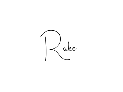 Design your own signature with our free online signature maker. With this signature software, you can create a handwritten (Andilay-7BmLP) signature for name Rake. Rake signature style 4 images and pictures png