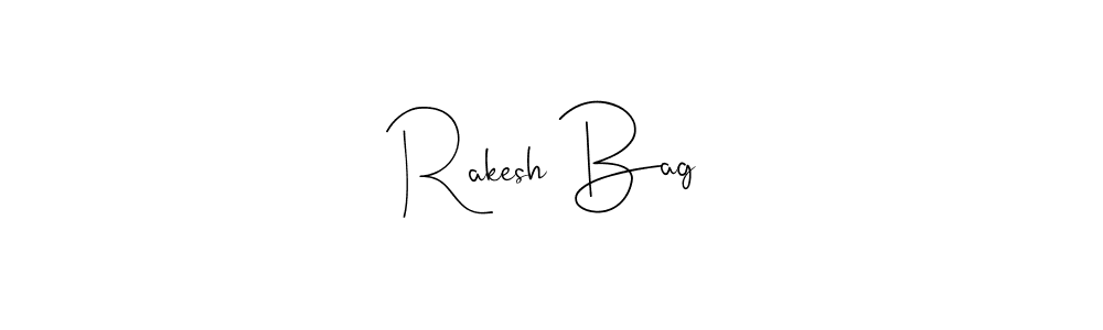 Use a signature maker to create a handwritten signature online. With this signature software, you can design (Andilay-7BmLP) your own signature for name Rakesh Bag. Rakesh Bag signature style 4 images and pictures png