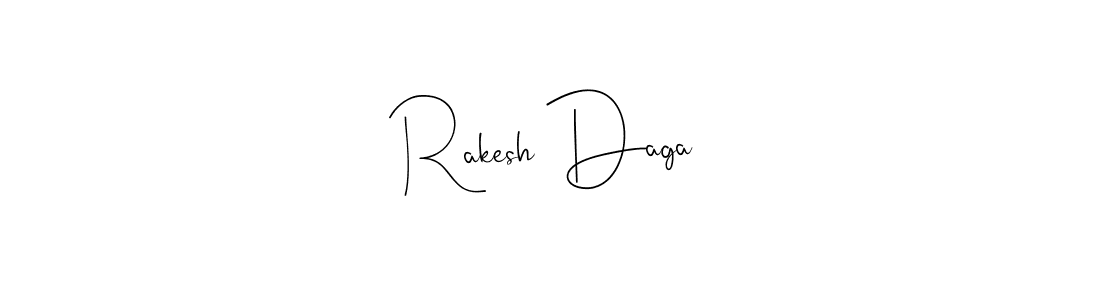 Design your own signature with our free online signature maker. With this signature software, you can create a handwritten (Andilay-7BmLP) signature for name Rakesh Daga. Rakesh Daga signature style 4 images and pictures png