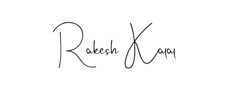 Create your official email sign-off with Rakesh Kalal name in Andilay-7BmLP style. Crisp, clean, and perfectly legible across all screens. Rakesh Kalal signature style 4 images and pictures png