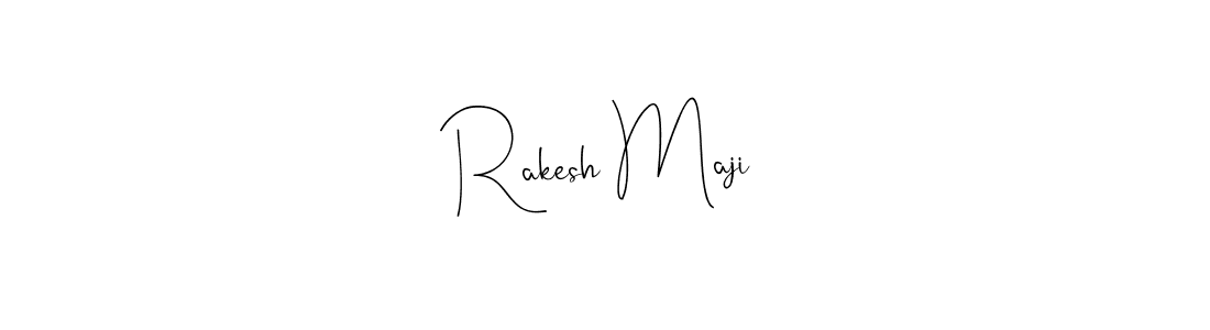 Rakesh Maji stylish signature style. Best Handwritten Sign (Andilay-7BmLP) for my name. Handwritten Signature Collection Ideas for my name Rakesh Maji. Rakesh Maji signature style 4 images and pictures png
