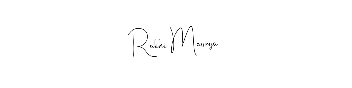 if you are searching for the best signature style for your name Rakhi Maurya. so please give up your signature search. here we have designed multiple signature styles  using Andilay-7BmLP. Rakhi Maurya signature style 4 images and pictures png