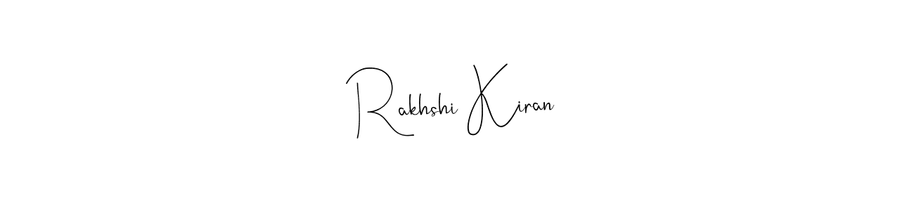 The best way (Andilay-7BmLP) to make a short signature is to pick only two or three words in your name. The name Rakhshi Kiran include a total of six letters. For converting this name. Rakhshi Kiran signature style 4 images and pictures png