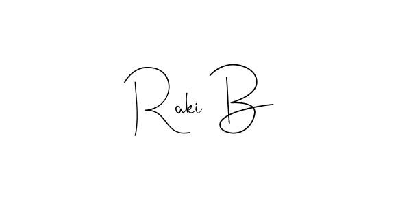 How to make Raki B name signature. Use Andilay-7BmLP style for creating short signs online. This is the latest handwritten sign. Raki B signature style 4 images and pictures png
