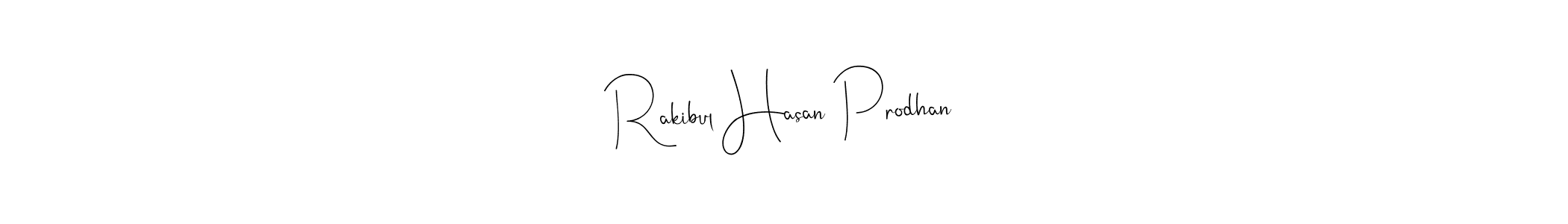 Use a signature maker to create a handwritten signature online. With this signature software, you can design (Andilay-7BmLP) your own signature for name Rakibul Hasan Prodhan. Rakibul Hasan Prodhan signature style 4 images and pictures png
