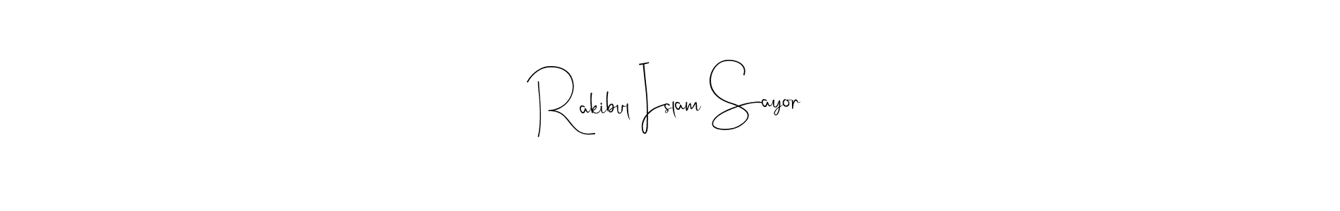 You should practise on your own different ways (Andilay-7BmLP) to write your name (Rakibul Islam Sayor) in signature. don't let someone else do it for you. Rakibul Islam Sayor signature style 4 images and pictures png