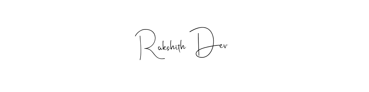 The best way (Andilay-7BmLP) to make a short signature is to pick only two or three words in your name. The name Rakshith Dev include a total of six letters. For converting this name. Rakshith Dev signature style 4 images and pictures png