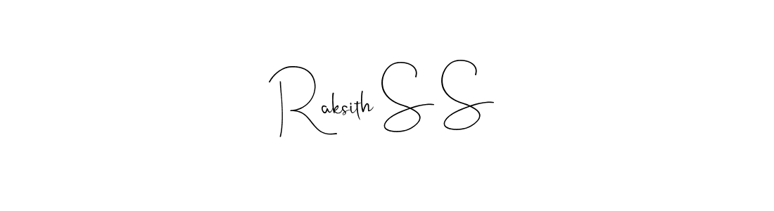 Make a short Raksith S S signature style. Manage your documents anywhere anytime using Andilay-7BmLP. Create and add eSignatures, submit forms, share and send files easily. Raksith S S signature style 4 images and pictures png