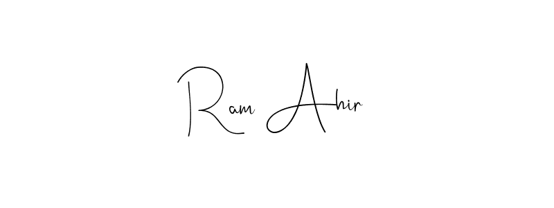 How to make Ram Ahir signature? Andilay-7BmLP is a professional autograph style. Create handwritten signature for Ram Ahir name. Ram Ahir signature style 4 images and pictures png