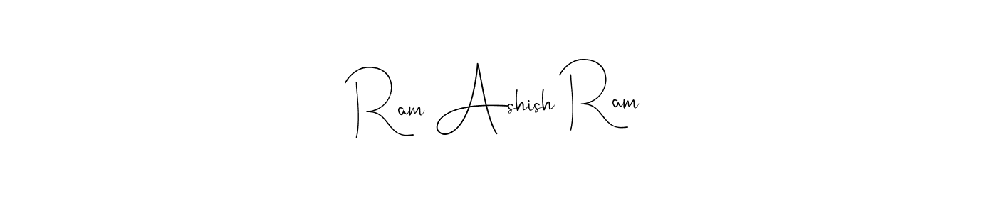 Use a signature maker to create a handwritten signature online. With this signature software, you can design (Andilay-7BmLP) your own signature for name Ram Ashish Ram. Ram Ashish Ram signature style 4 images and pictures png