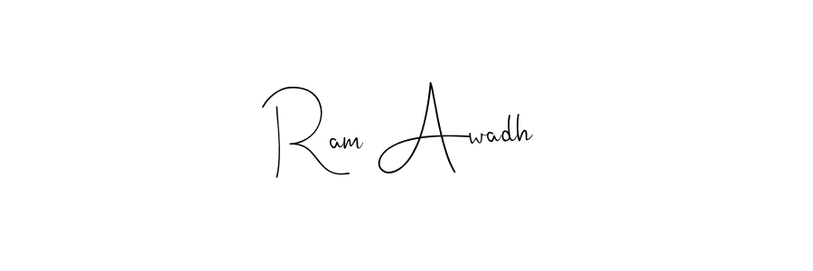 Design your own signature with our free online signature maker. With this signature software, you can create a handwritten (Andilay-7BmLP) signature for name Ram Awadh. Ram Awadh signature style 4 images and pictures png