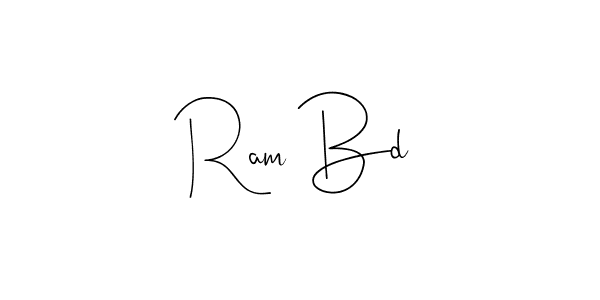 if you are searching for the best signature style for your name Ram Bd. so please give up your signature search. here we have designed multiple signature styles  using Andilay-7BmLP. Ram Bd signature style 4 images and pictures png