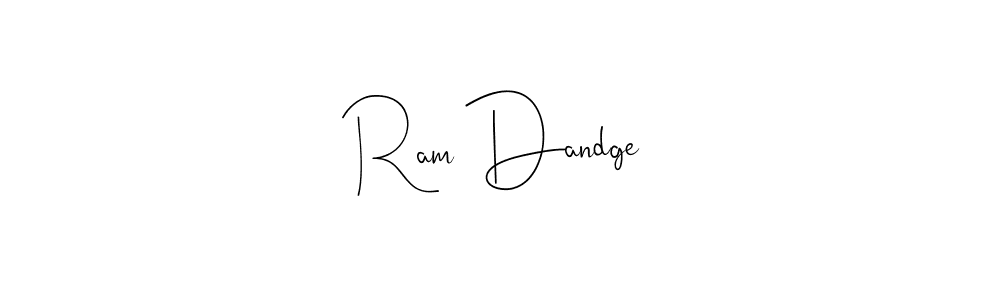 You should practise on your own different ways (Andilay-7BmLP) to write your name (Ram Dandge) in signature. don't let someone else do it for you. Ram Dandge signature style 4 images and pictures png