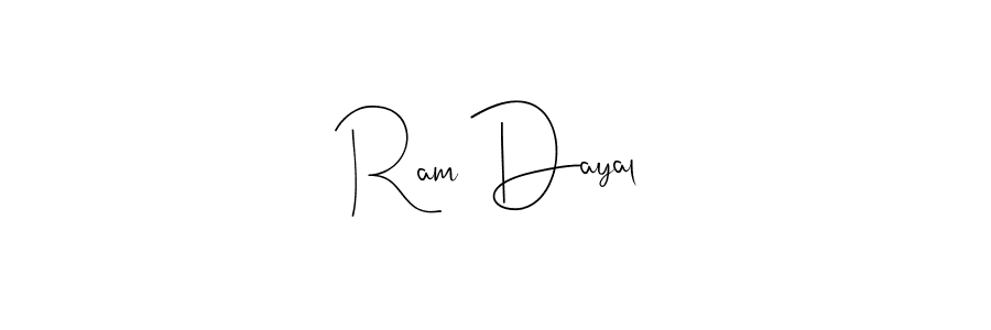 You should practise on your own different ways (Andilay-7BmLP) to write your name (Ram Dayal) in signature. don't let someone else do it for you. Ram Dayal signature style 4 images and pictures png